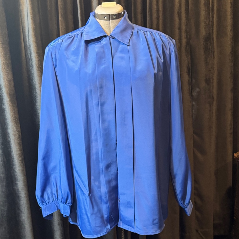 Vintage Royal Blue Blouse